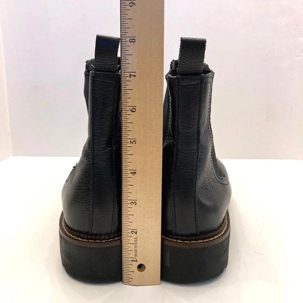 Caslon Miller Water Resistant Lug Chelsea Boot Black Leather Men's 13‎ M Shoes